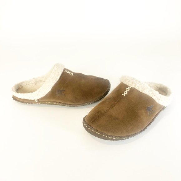 Sorel Shoes - Sorel Suede Shearling Nakiska Slide Slipper 6
